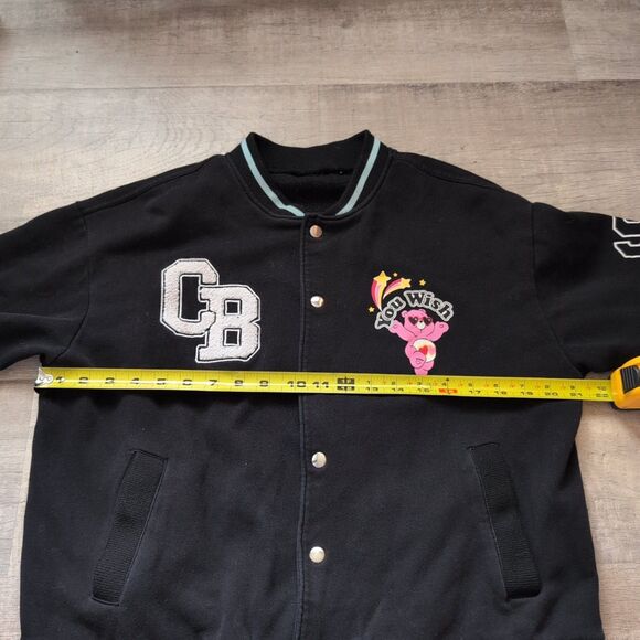 Carebear Sweatshirt Varsity Snap Up Jacket With Pockets Size M/L - Picture 5 of 9